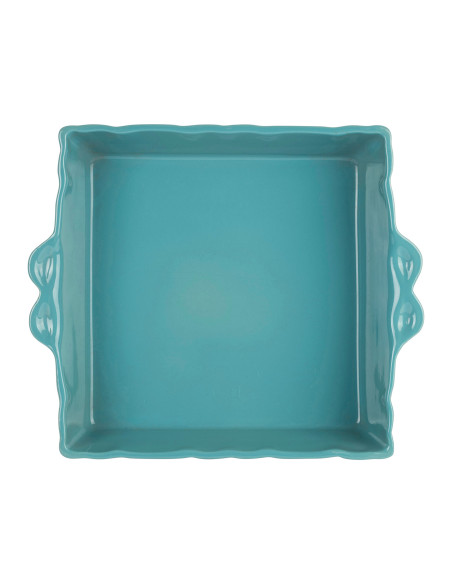 Kameninová zapékací mísa 29x25 Feston - tyrkysová | CÔTÉ TABLE c