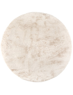 Koberec Eddy Ivory s dlouhým vlasem, smetanový ø160 | VIVARAISE - 1