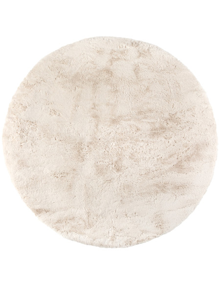 Koberec Eddy Ivory s dlouhým vlasem, smetanový ø160 | VIVARAISE