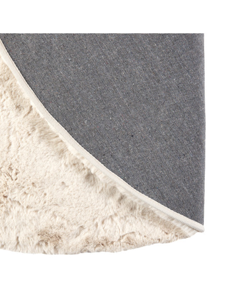 Koberec Eddy Ivory s dlouhým vlasem, smetanový ø160 | VIVARAISE c