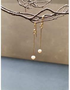 Minimalistické náušnice s perličkou | PIOU PIOU