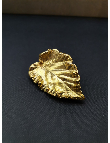 Brož ve tvaru zlatého listu | PIOU PIOU - 1