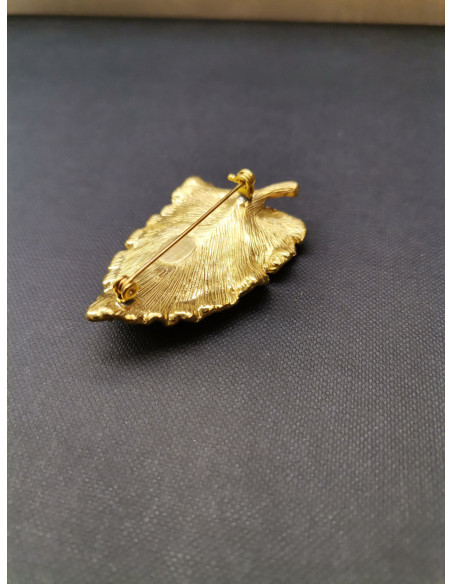 Brož ve tvaru zlatého listu | PIOU PIOU - 2