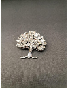 Třpytivá brož ve tvaru stromu zdobená kamínky | PIOU PIOU - 1 2