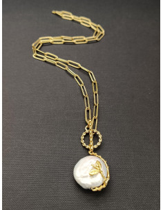 copy of Náhrdelník řetězový s perleťovým květem | PIOU PIOU - 1