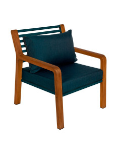 Teak armchair Somerset with upholstery | FERMOB - 1