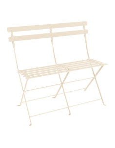 Skládací kovová lavička Bistro | FERMOB latte beige