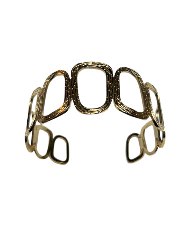 Ozdobný kovový náramek ve zlaté barvě | LORIANE