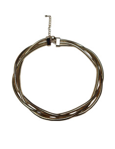 Spletený náhrdelník ve zlaté barvě | LORIANE - 1