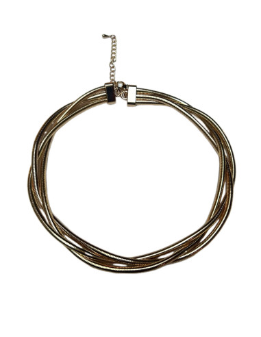 Spletený náhrdelník ve zlaté barvě | LORIANE