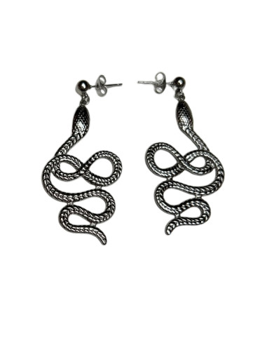 Náušnice s ověsem ve tvaru hada | LORIANE