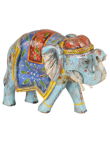 Dřevěná socha slona