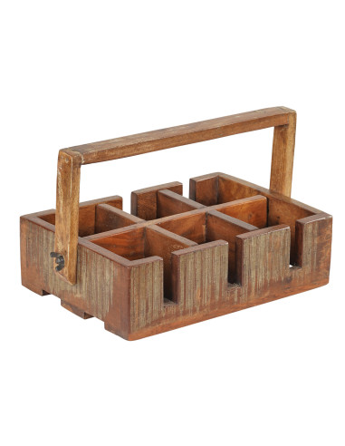 Nosič na čaj z mangového dřeva | dovoz Indie