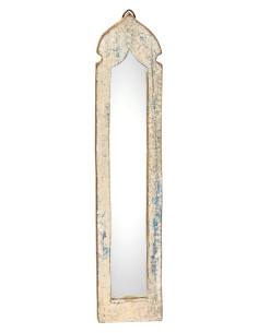 Zrcadlo v teakovém rámu s  patinou | dovoz Indie