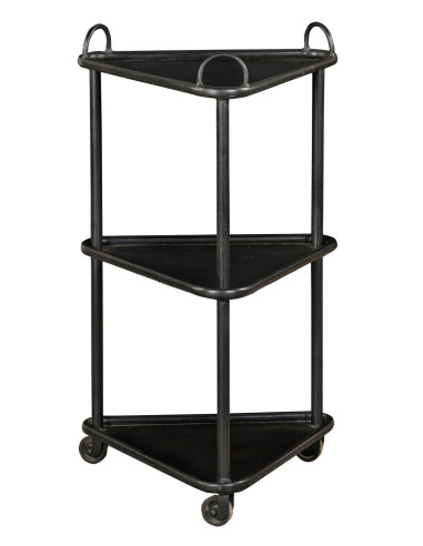 Rohová police na kolečkách