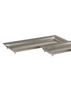 Plechový tác s ozdobným okrajem – L | dovoz Indie