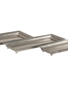 Plechový tác s ozdobným okrajem – M | dovoz Indie