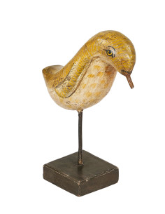 Soška ptáka na kovovém podstavci | dovoz Indie