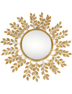 Dekorativní zrcadlo se zlatým rámem