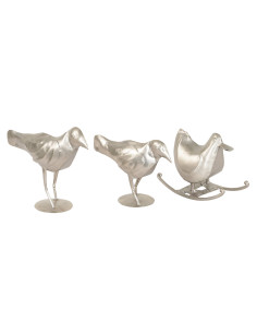 Soška ptáka ve stříbrné barvě | dovoz Indie a 2