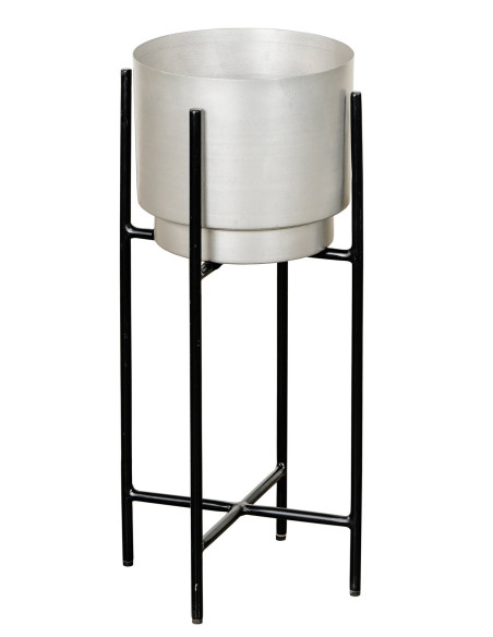 Obal na květináč na kovovém stojanu