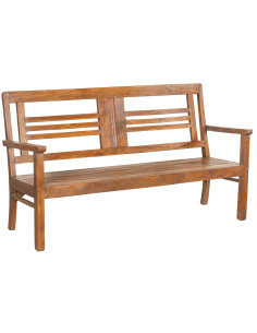 Starožitná koloniální lavice z teakového dřeva