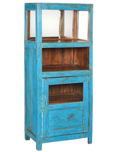 Původní kredenc se zrcadlem z teakového dřeva | dovoz Indie