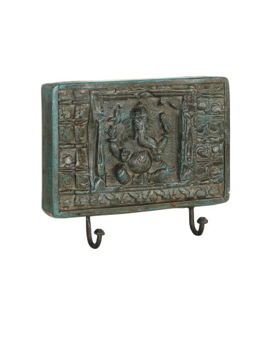 Vyřezávaný panel s motivem Ganéši a s věšáky| dovoz Indie