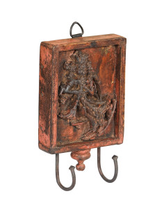 Vyřezávaný panel s věšáky | dovoz Indie