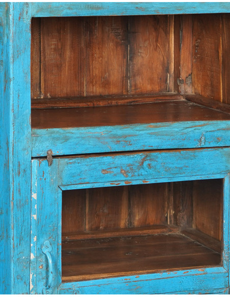 Původní kredenc se zrcadlem z teakového dřeva | dovoz Indie