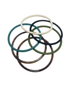 Náramek úzký pevný v oranžové barvě | KLÉO PARIS 2