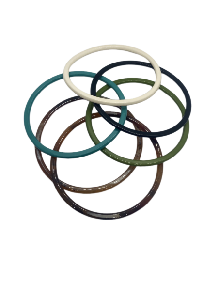 Náramek úzký pevný ve žluté barvě | KLÉO PARIS