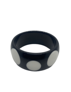 Náramek pevný v černé | KLÉO PARIS - 1