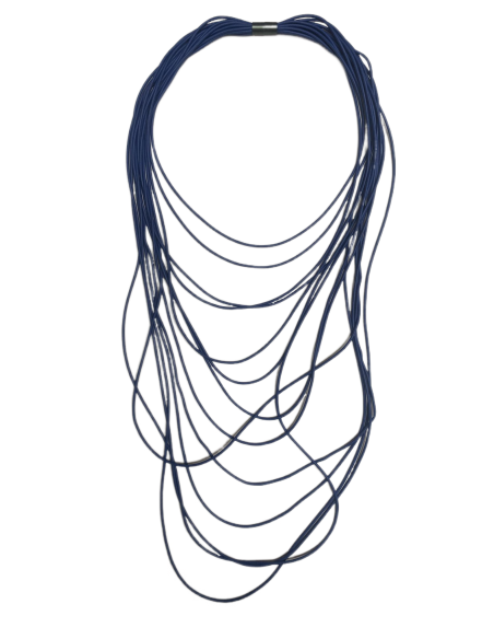 Víceřadý náhrdelník v modré barvě | KLÉO PARIS