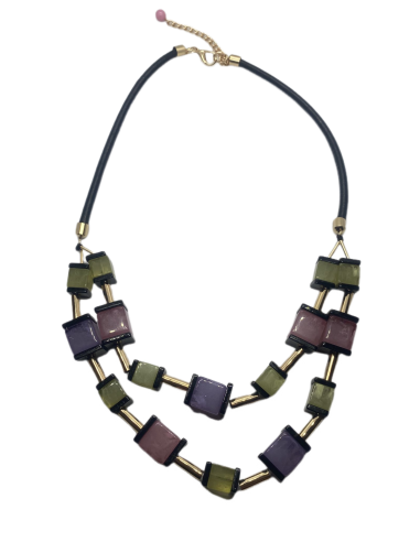 Náhrdelník s kostičkami, barevný | KLÉO PARIS