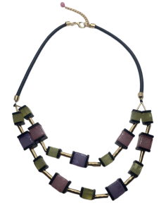 Náhrdelník s kostičkami, barevný | KLÉO PARIS - 1 2