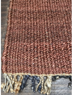 Přírodní koberec z konopných vláken, 100x152cm rezavý | dovoz Indie 2