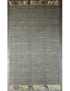 Přírodní koberec z konopných vláken, 92x150cm zelený | dovoz Indie