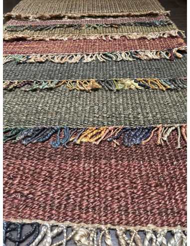 Přírodní koberec z konopných vláken, 93x152cm, khaki | dovoz Indie c