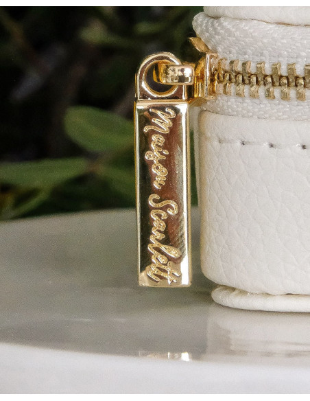 Mini cestovní šperkovnice z umělé kůže - camel | MAISON SCARLET b