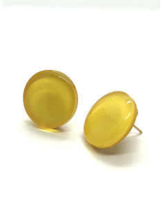 Stud earrings, yellow | FRANCINE BRAMLI