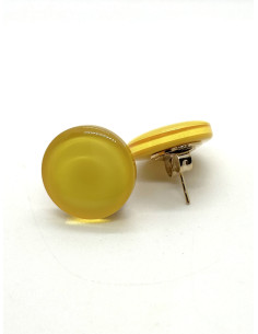 Stud earrings, yellow | FRANCINE BRAMLI 2