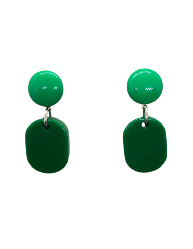 Náušnice zelené | FRANCINE BRAMLI