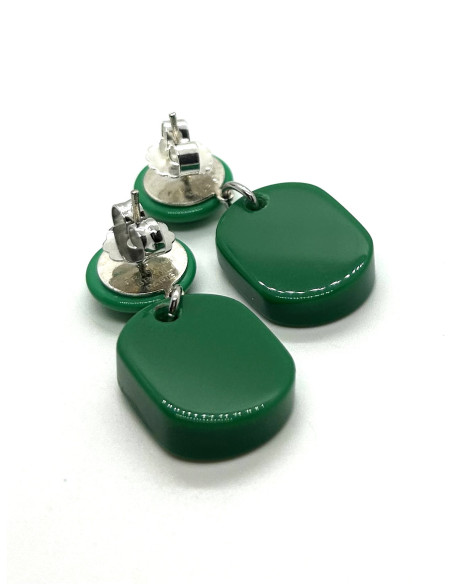 Náušnice zelené | FRANCINE BRAMLI