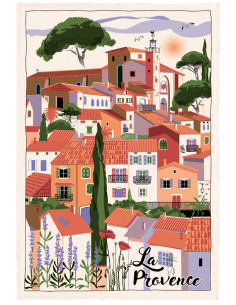 Village Provence printed tea towel | WINKLER - 1