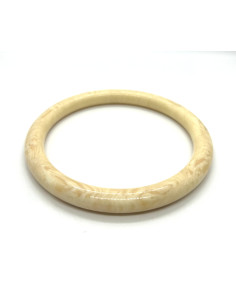 Bracelet in cream colour, solid | FRANCINE BRAMLI 2