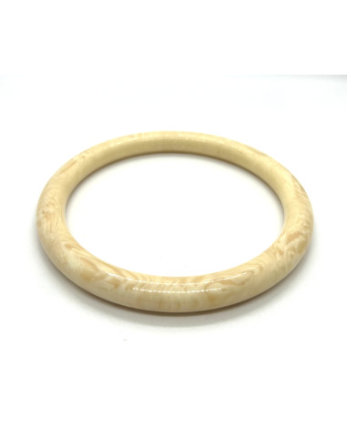 Náramek v krémové barvě, pevný | FRANCINE BRAMLI