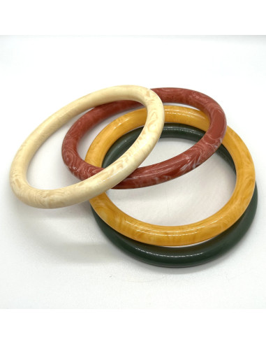 Bracelet in green, solid | FRANCINE BRAMLI