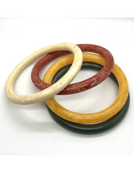 Bracelet in green, solid | FRANCINE BRAMLI