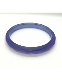 Náramek ve fialové barvě s perleťovým leskem, pevný |... 2